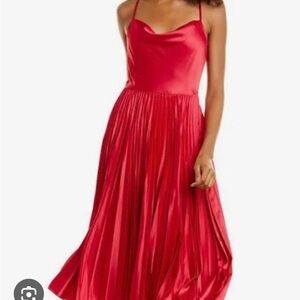 Laundry by Shelli Segal  Red stretch Satin Dress